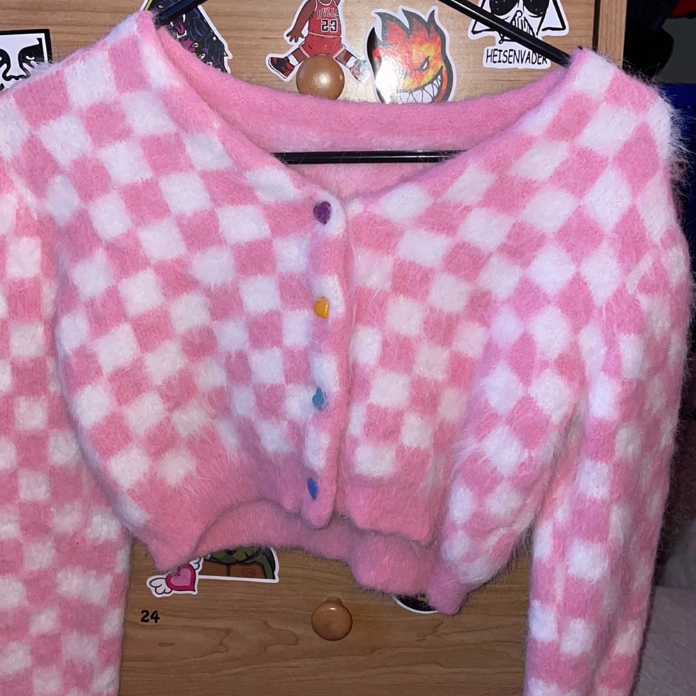 Checkered crop top